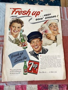 Original 1943 7UP Advertisement